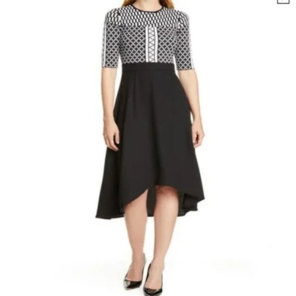 ted baker aggigi tulip skirted bodycon dress in black size 2 nwot - Picture 6 of 11